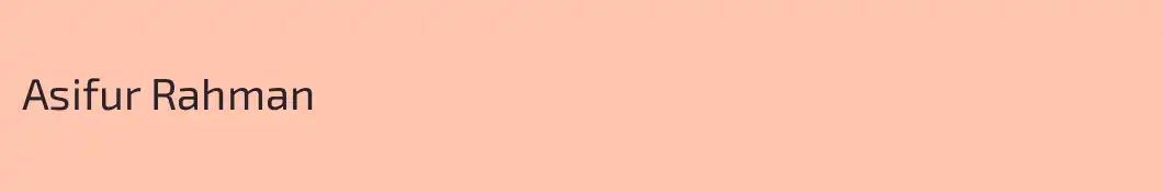 Asifur Rahman